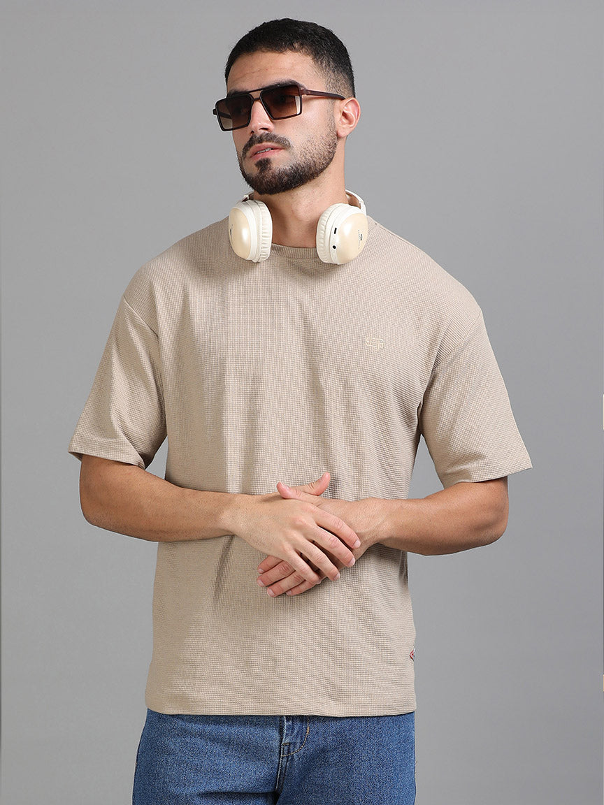 Desert Calm Oversized Solid T-shirt