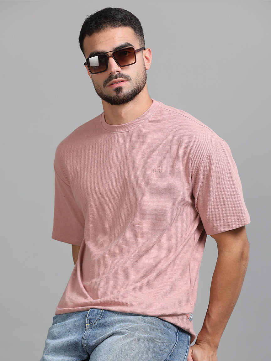 Sunset Haze Oversized Solid T-shirt