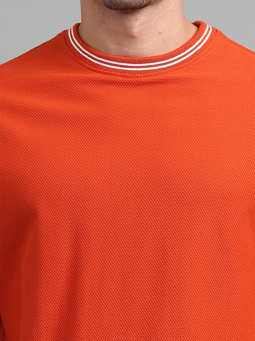 Blazing Flame Oversized Striped T-shirt