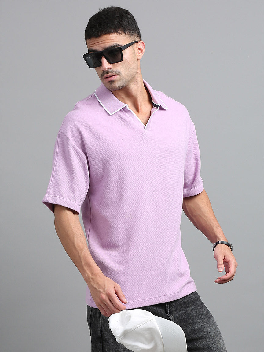 Petal Kiss V Neck Oversized T-shirt