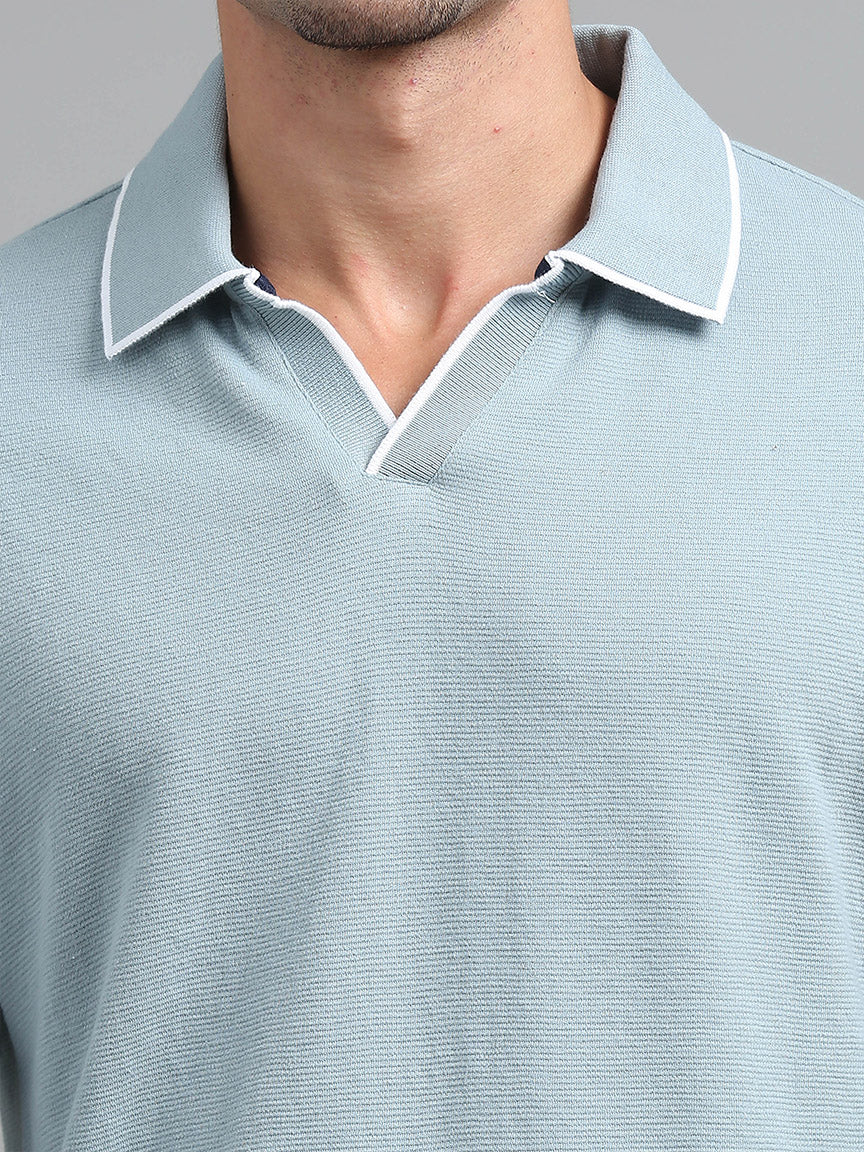 Aqua Breeze V Neck Oversized T-shirt