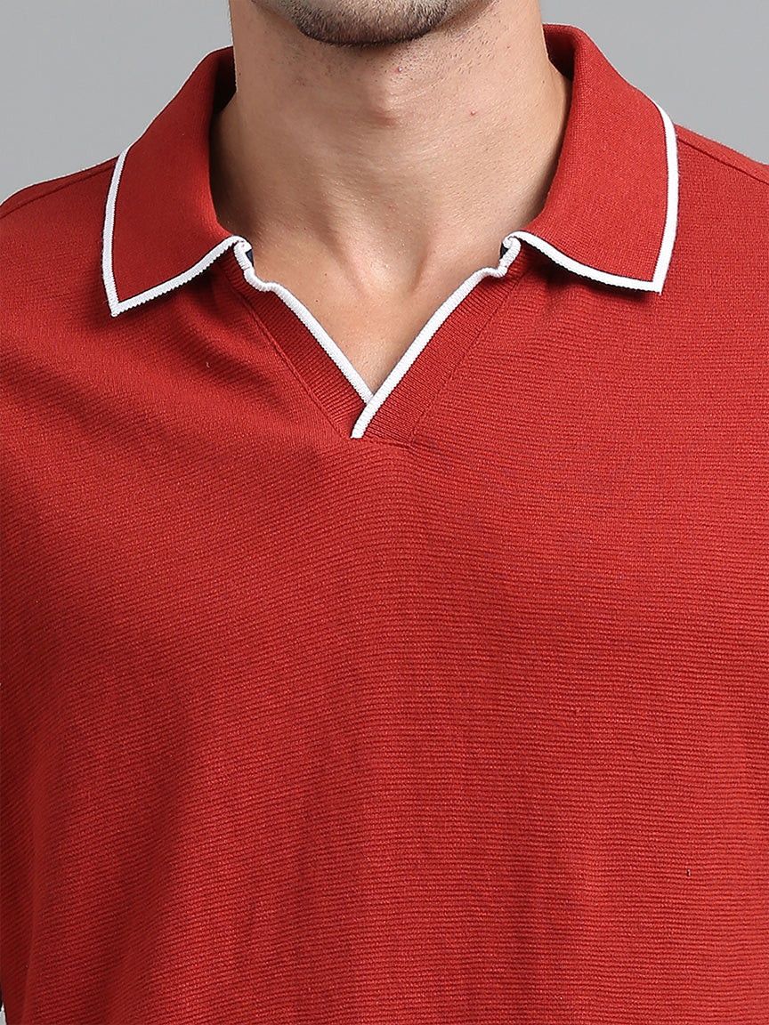 Cherry Rush V Neck Oversized T-shirt