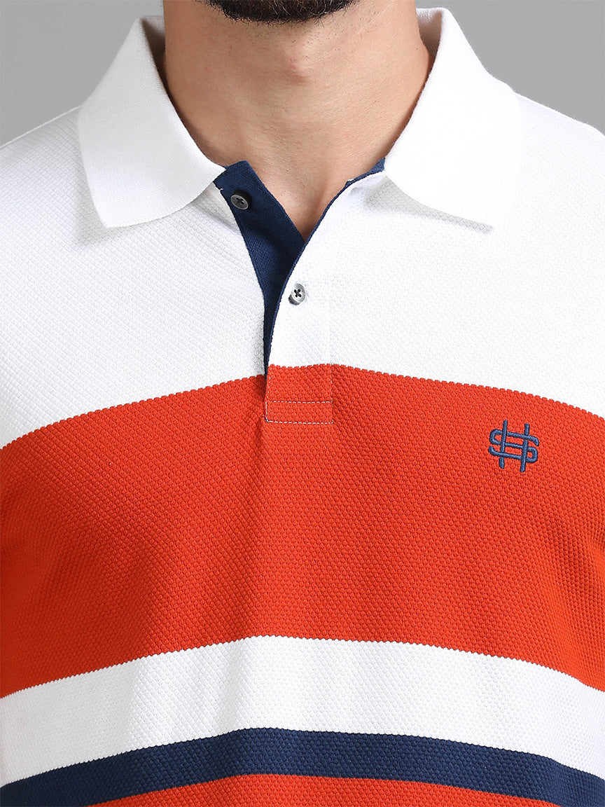 Retro Sport Polo Striped T-shirt