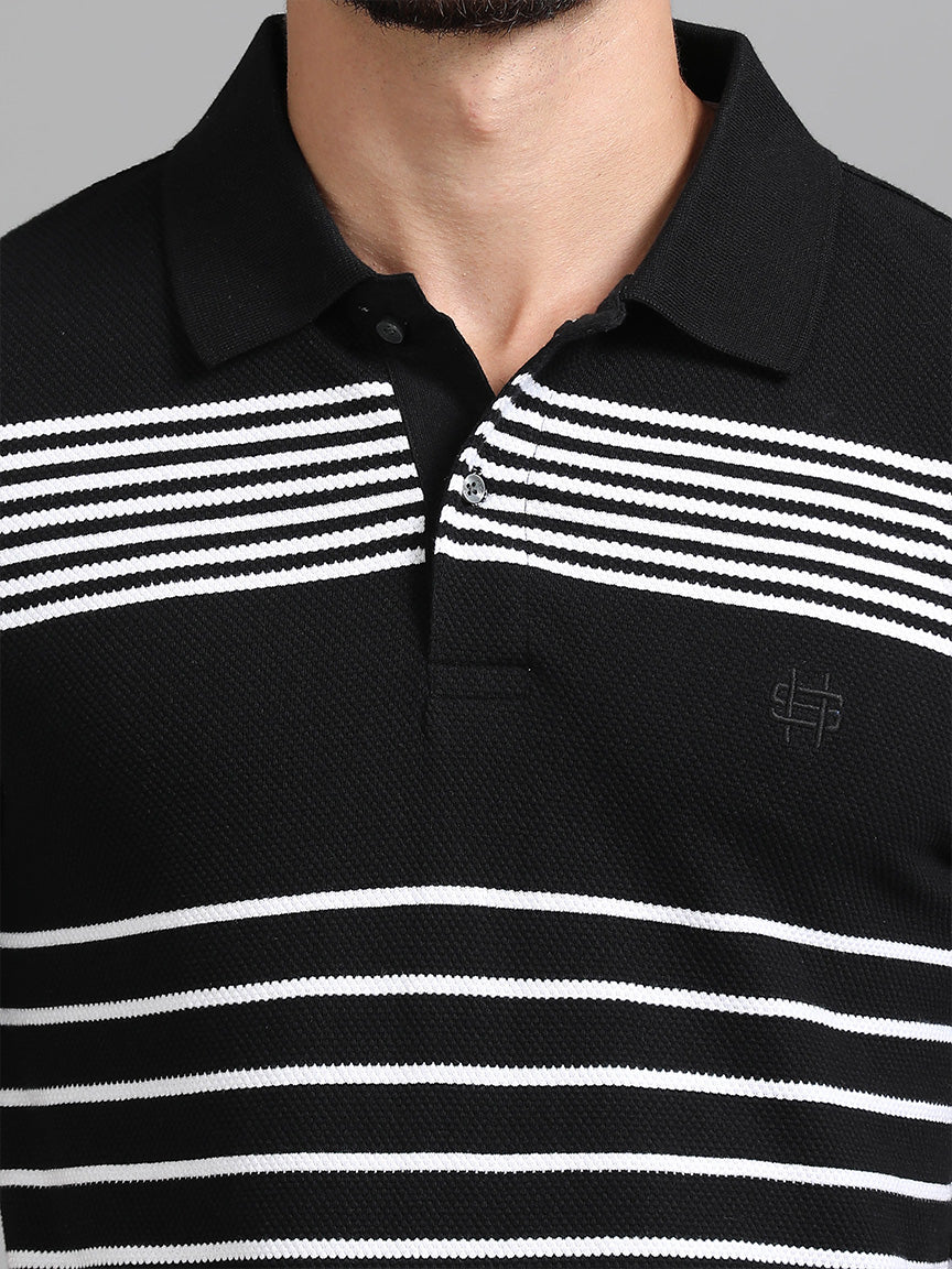 Black Tide Polo Striped T-shirt
