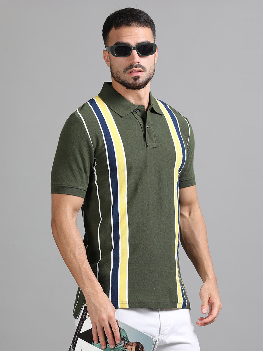 Forest Edge Polo Striped T-shirt