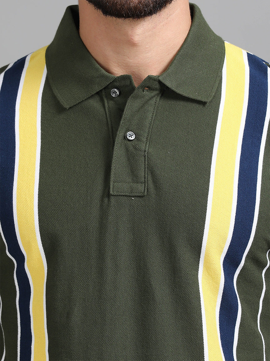 Forest Edge Polo Striped T-shirt