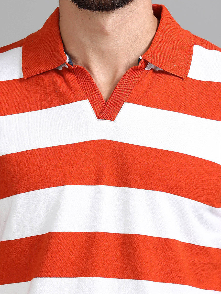 Ember Flash V Neck Polo T-shirt