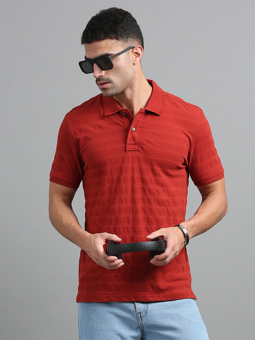 Cherry Rush Polo Solid T-shirt