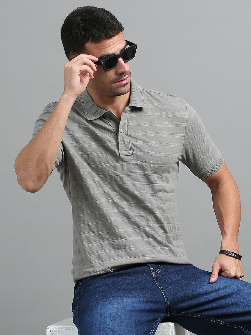 Dusty Cloud Polo Solid T-shirt